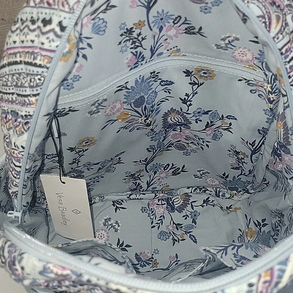 Vera Bradley Soft Sky Paisley Small Backpack NWT $85
